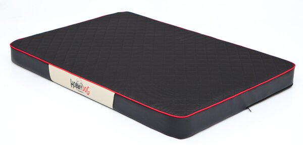 Hobbydog Matrace pro psy Premium, černá/černá eko kůže Velikost: M - 80 x 54 x 8cm