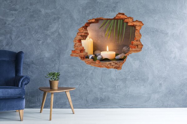 Fototapeta díra na zeď Hořící svíčky nd-c-83368603