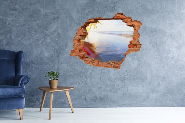 Nálepka fototapeta 3D výhled Mušle na pláži nd-c-83555961