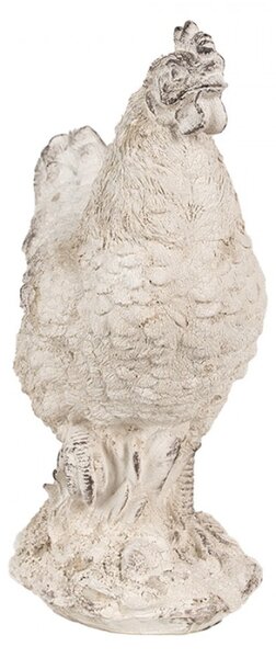 Velká socha bílé slepičky – 26 cm