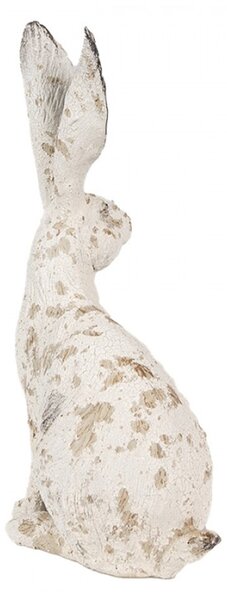 Velká socha bílého zajíčka II – 26 cm