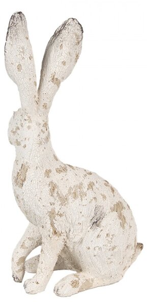 Velká socha bílého zajíčka II – 26 cm