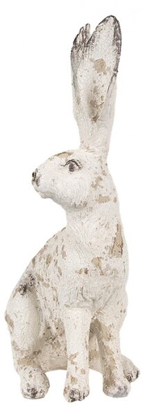 Velká socha bílého zajíčka II – 26 cm