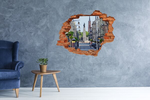 Fototapeta díra na zeď 3D Lodž Polsko nd-c-84323797