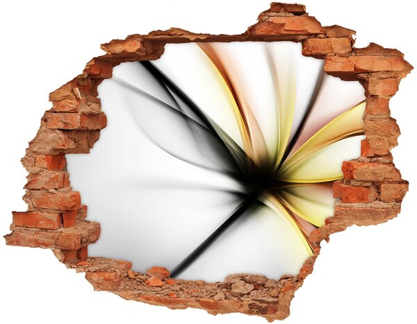 Samolepící díra nálepka Abstrakce květina nd-c-84906965