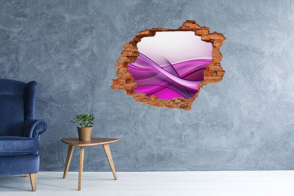 Samolepící díra zeď 3D Vlny pozadí nd-c-85811207