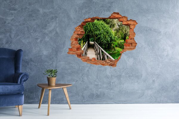 Nálepka fototapeta 3D výhled Most na řece nd-c-85929916