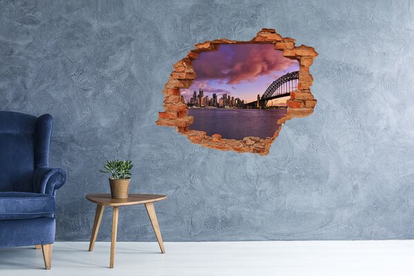 Fototapeta díra na zeď 3D Most w Sydney nd-c-86410877