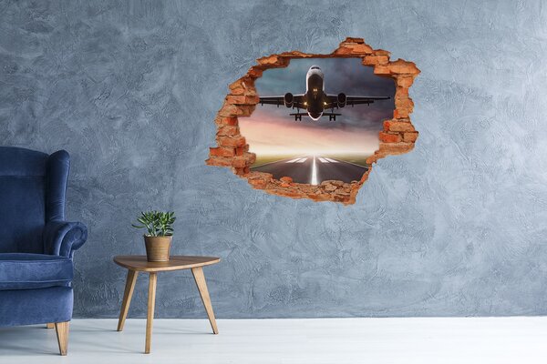 Fototapeta díra na zeď Startující letadlo nd-c-86657598