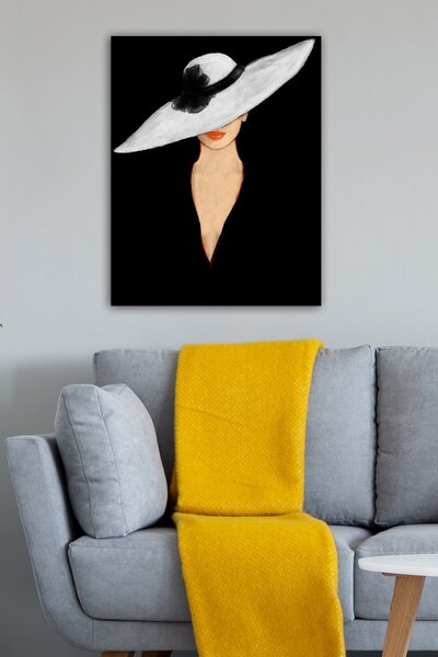 Wallity Obraz LETITTIA 50x70 cm černý/bílý