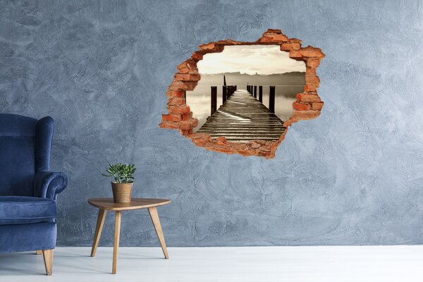 Nálepka fototapeta 3D výhled Dřevěné molo nd-c-86909176