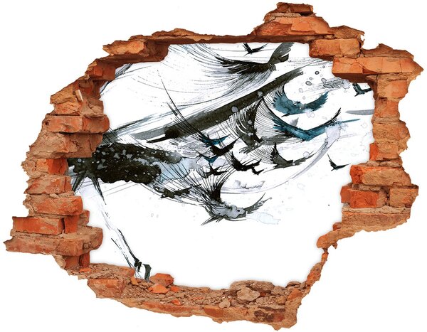 Samolepící díra zeď 3D Baletka nd-c-87232459
