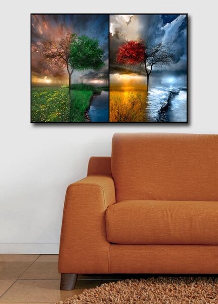 Wallity Obraz SEASONS 45x70 cm vícebarevný