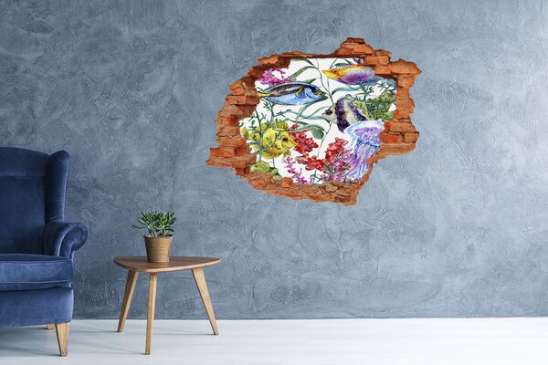 Díra 3D foto tapeta nálepka Korálový útes nd-c-87446398