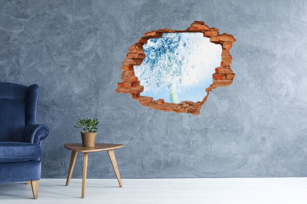 Samolepící díra zeď 3D Pampeliška nd-c-87595750