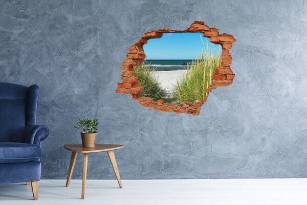 Nálepka fototapeta 3D výhled Mořské duny nd-c-88686090