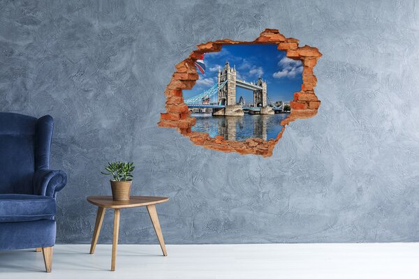 Fototapeta díra na zeď 3D Tower bridge Londýn nd-c-88558446