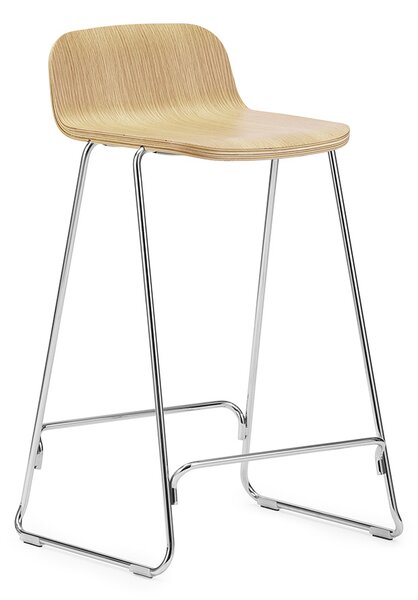 Normann Copenhagen designové barové židle Just Barstool W.Back Low (výška 65cm)