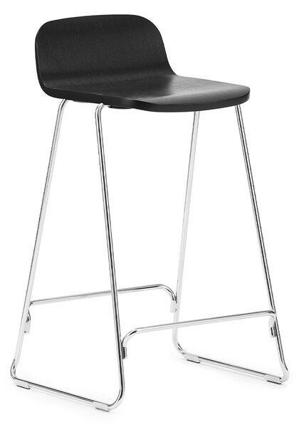 Normann Copenhagen designové barové židle Just Barstool W.Back Low (výška 65cm)