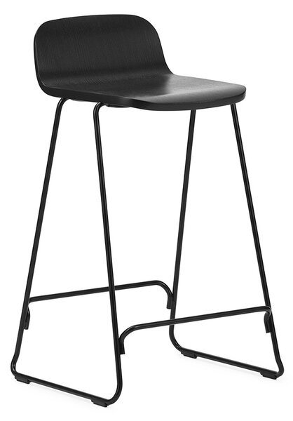 Normann Copenhagen designové barové židle Just Barstool W.Back Low (výška 65cm)