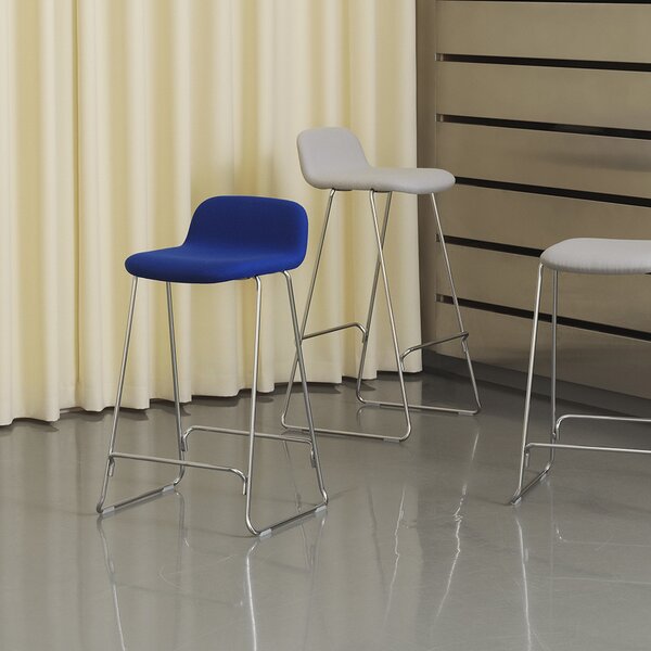 Normann Copenhagen designové barové židle Just Barstool W.Back High (výška 75cm)