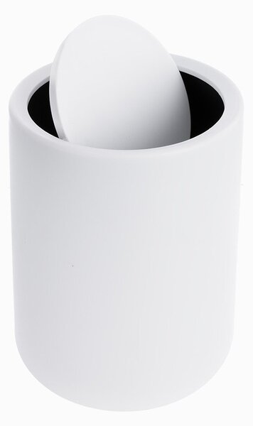 Bílý plastový odpadkový koš 6 l – Orion
