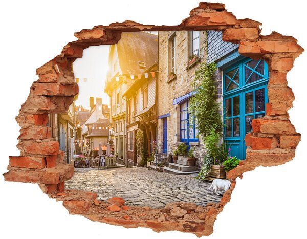 Fototapeta díra na zeď 3D Romantická ulička nd-c-89756946