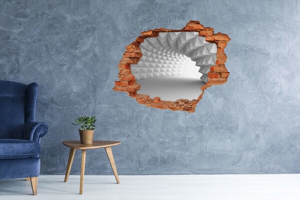 Samolepící díra zeď 3D Abstrakce tunel nd-c-89942519