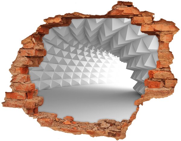 Samolepící díra zeď 3D Abstrakce tunel nd-c-89942519