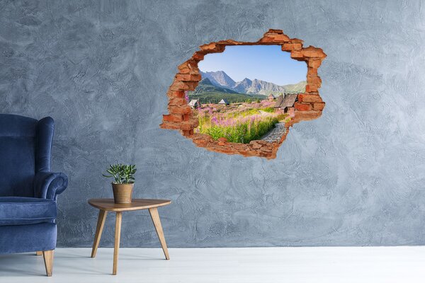 Nálepka fototapeta 3D na zeď Chaty v horách nd-c-90098550
