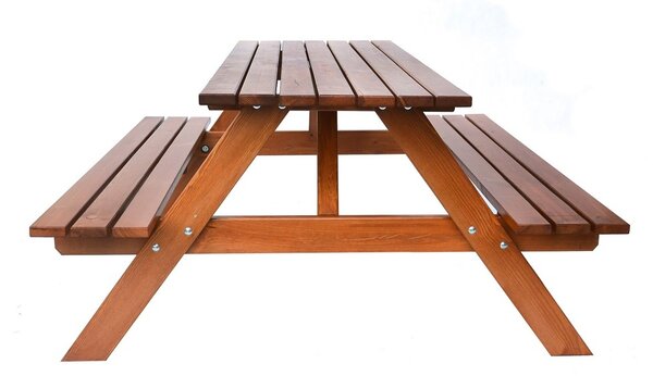 Rojaplast PIKNIK zahradní set dřevěný - 180 cm - lakovaný