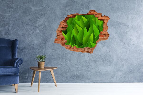 Fototapeta díra na zeď Zelené listí nd-c-90288454