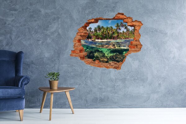 Nálepka fototapeta 3D na zeď Tropická pláž nd-c-90407162