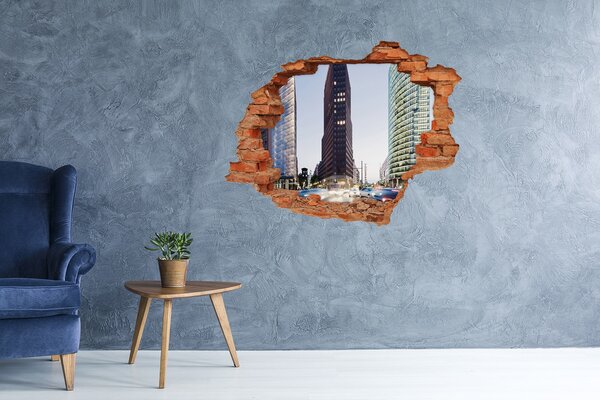 Fototapeta díra na zeď 3D Mrakodrapy nd-c-90467126