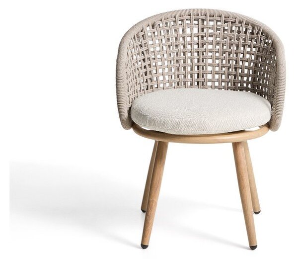 Taupe polstrovaná zahradní židle Lidario – Kave Home