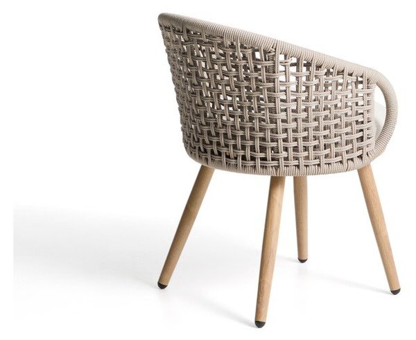Taupe polstrovaná zahradní židle Lidario – Kave Home