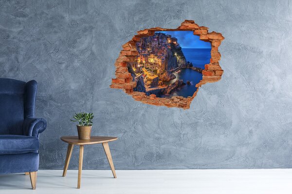 Fototapeta díra na zeď 3D Manarola Itálie nd-c-90515464