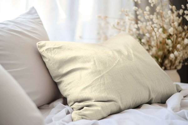 DARRÉ Mušelínové povlečení Ivory Velikost: 140 x 200 + 70 x 90