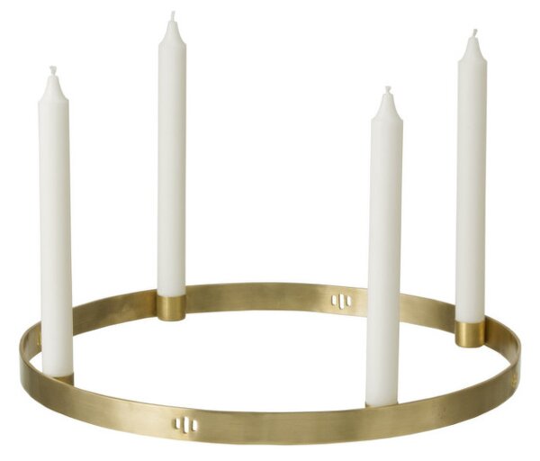 Ferm Living Adventní svícen Circle large, brass
