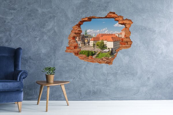 Nálepka 3D díra samolepící Krakov Polsko nd-c-91948842