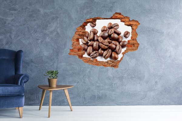 Fototapeta díra na zeď 3D Zrnka kávy nd-c-91996009