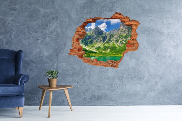 Díra 3D foto tapeta nálepka Jezero v horách nd-c-92038877