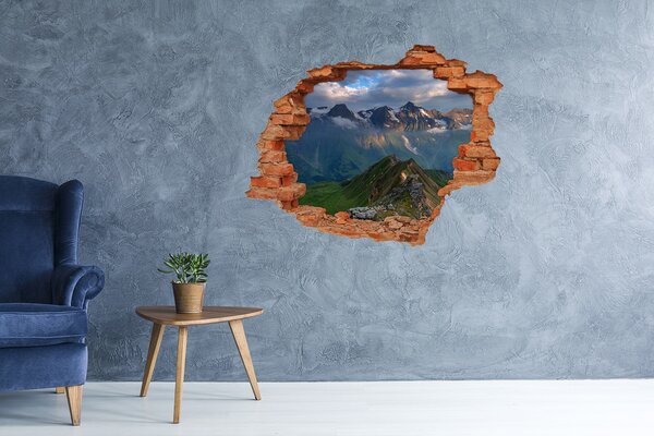 Fototapeta díra na zeď Vrcholky hor nd-c-91952408