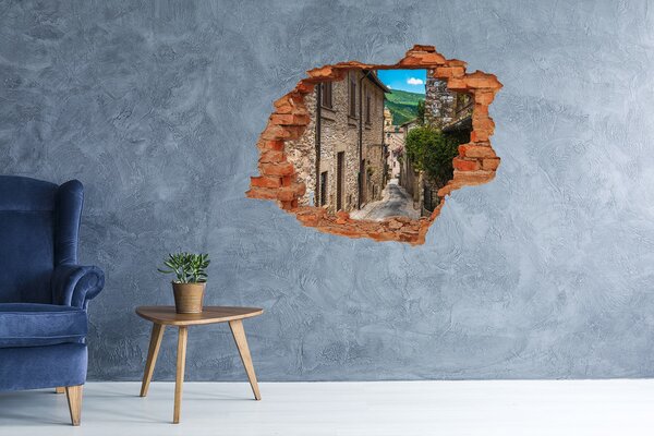 Fototapeta díra na zeď 3D Romantická ulička nd-c-93132177