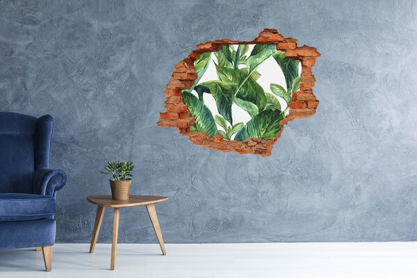 Díra 3D foto tapeta nálepka Listí nd-c-93345661