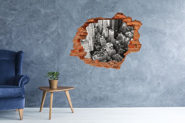 Nálepka fototapeta 3D výhled New York z ptačího pohledu nd-c-93794571