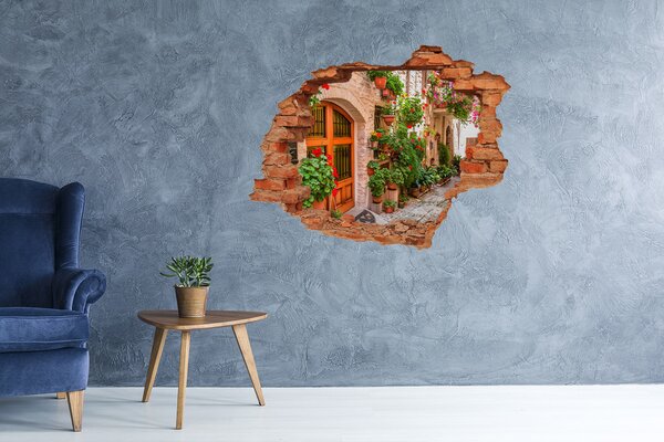 Nálepka fototapeta 3D výhled Romantická ulička nd-c-93996626