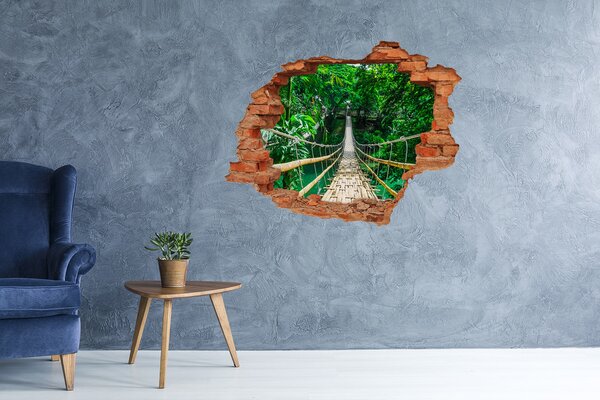 Fototapeta díra na zeď 3D Most tropickýá les nd-c-94521444