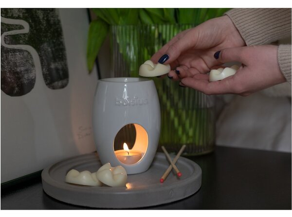 Bolsius Aromalampa Ovál, keramická, bílá