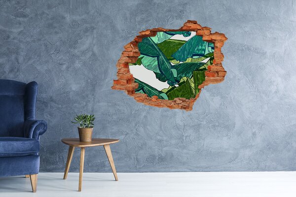 Fototapeta díra na zeď 3D Listí banánovníku nd-c-96230691